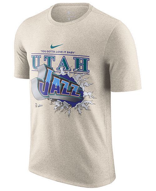 Nike Men S Utah Jazz Hardwood Classic Slogan T Shirt Reviews