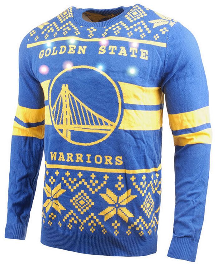 Foco Men's Golden State Warriors Ugly Big Logo Sweater Royal