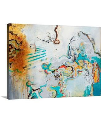 24 in. x 18 in. "Playful Banter" by  Rikki Drotar Canvas Wall Art