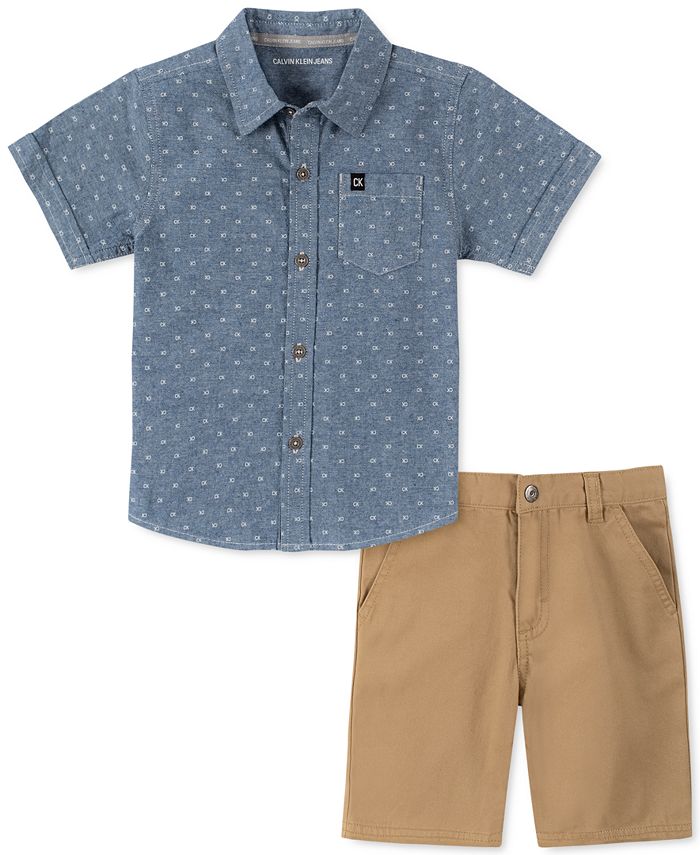Calvin klein toddler boy clothes discount
