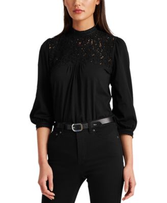 macy's ralph lauren women's blouses