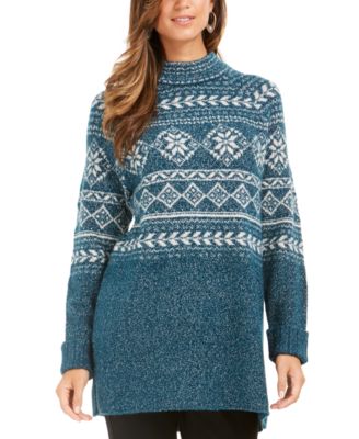 Style & Co - Fair Isle Tunic Sweater