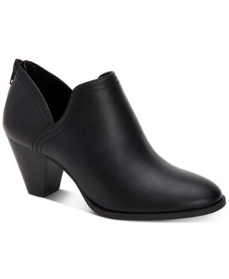 macys booties black