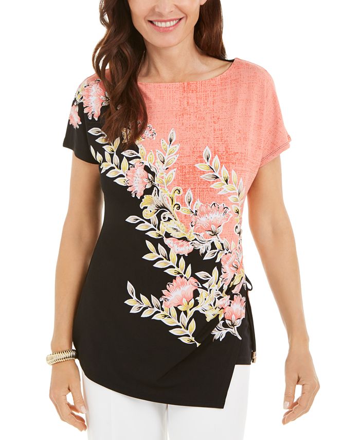 Macy's clearance asymmetrical tops