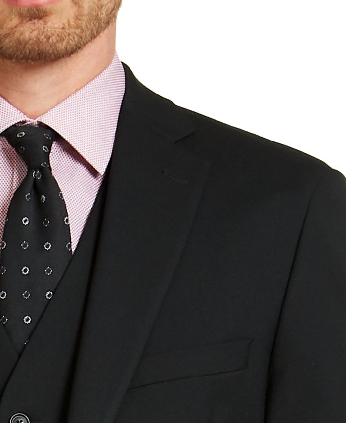 Alfani Men's SlimFit Stretch Black Solid Suit Jacket, Created For Macy