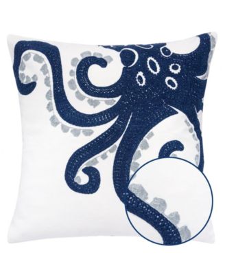 Octopus Beach Outdoor Decorative Pillow, 20" x 20"