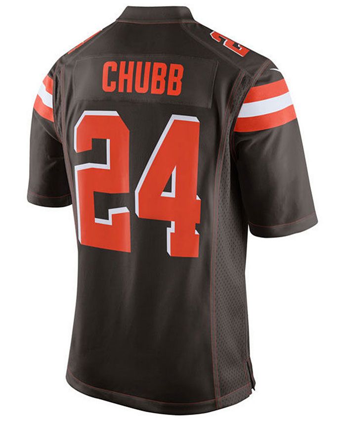 Nike Men's Nick Chubb Cleveland Browns Game Jersey - Macy's