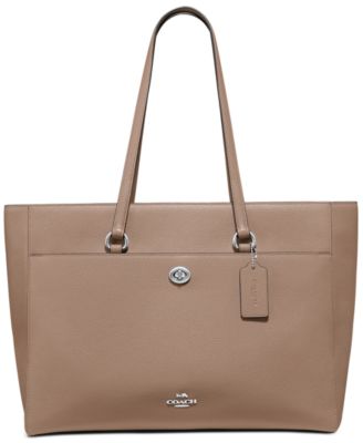 coach crossgrain leather tote