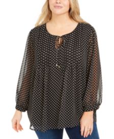 Plus Size Pintuck Top