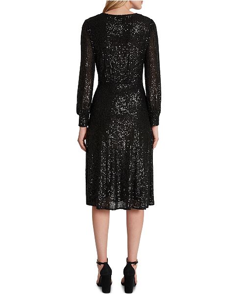 Tahari ASL Surplice Sequined Dress & Reviews - Dresses - Women - Macy's