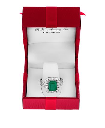 EFFY Collection - Emerald (2-1/5 ct. t.w.) & Diamond (1/2 ct. t.w.) Ring in 14k White or Yellow Gold