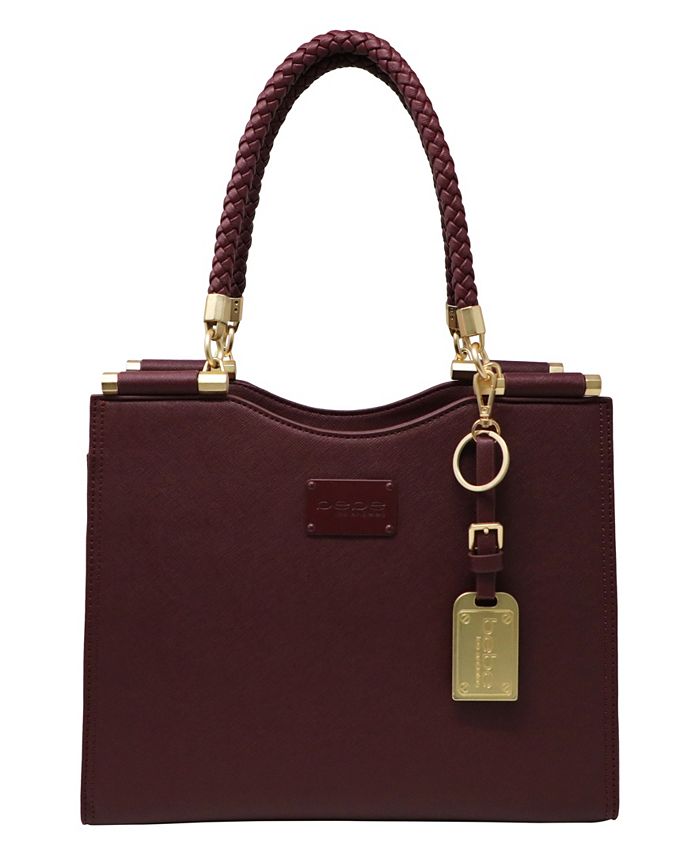 Bebe yolanda online saffiano satchel
