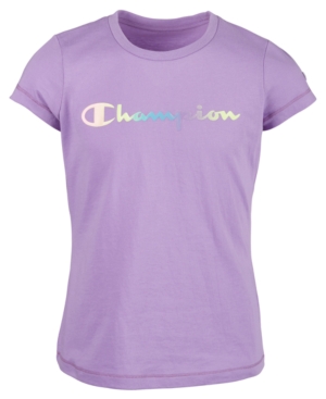 image of Champion Little Girls Ombre Logo T-Shirt
