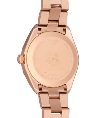 Women's Swiss PR 100 Sport Chic T-Classic Diamond (1/20 ct. t.w.) Rose Gold-Tone Stainless Steel Bracelet Watch 36mm