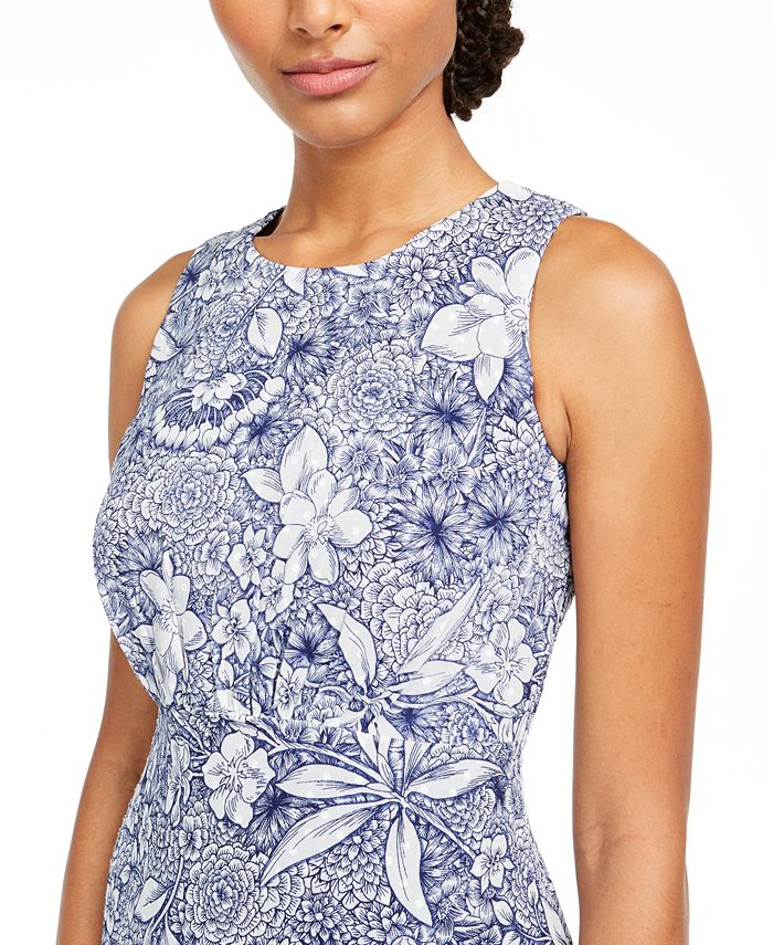 Robe Taylor Imprimé Floral - Coupe Fit And Flare, Taille 4, Multicolore, Sans Manches