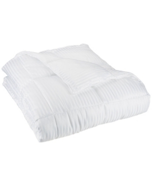 Superior Striped Down Alternative Comforter, King In White