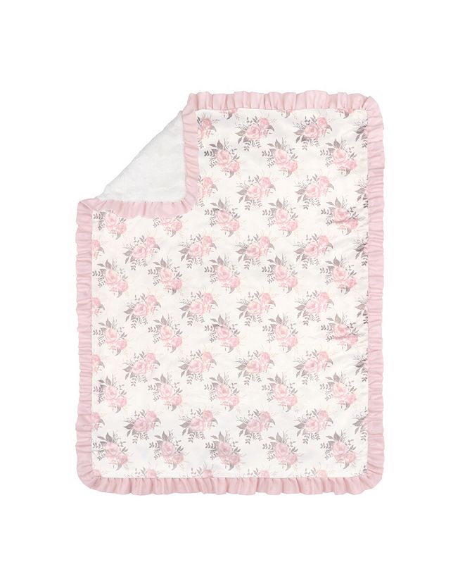 The Peanutshell Grace Floral Baby Blanket & Reviews Blankets & Throws