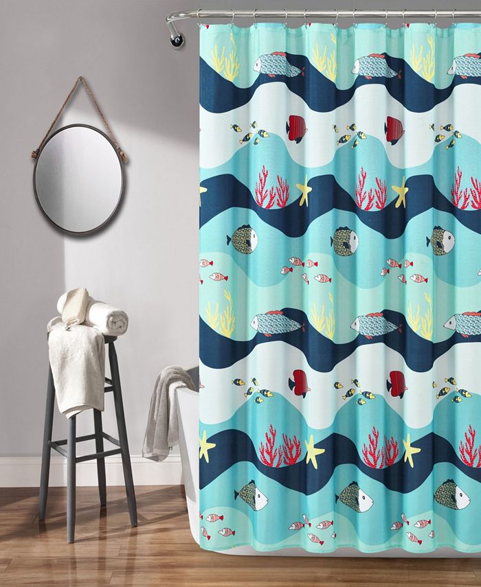 Lush Décor - Sea Life 72" x 72" Shower Curtain