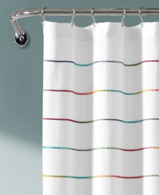 Ombre Stripe Yarn Dyed Cotton Shower Curtain, 72" x 72"