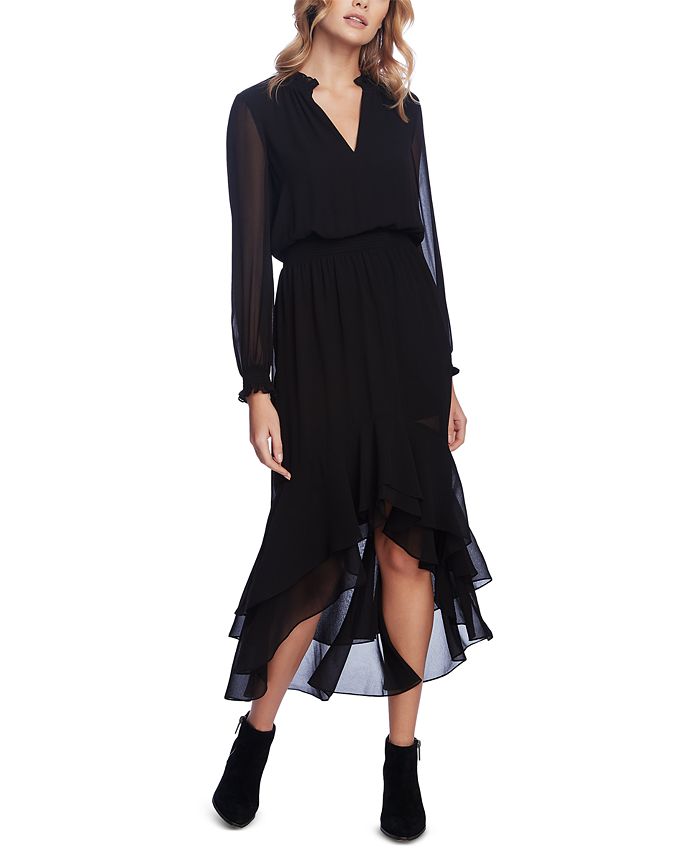 Macy's black high low top dress