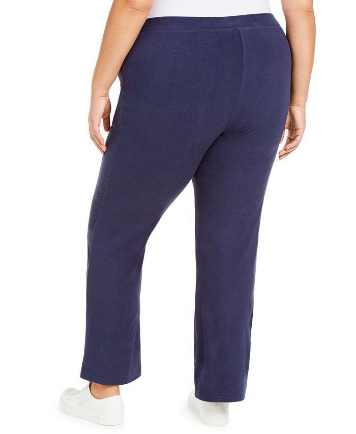 Karen Scott Plus Size Warm-Up Pants, Created for Macy's & Reviews ...