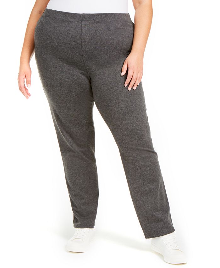 Karen Scott Plus Size Straight-Leg Pants, Created for Macy's - Macy's