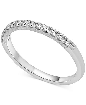 Macy's Diamond Band (1/4 ct. t.w.) in 14k White, Yellow, or Rose 