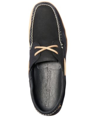 timberland boat shoes black