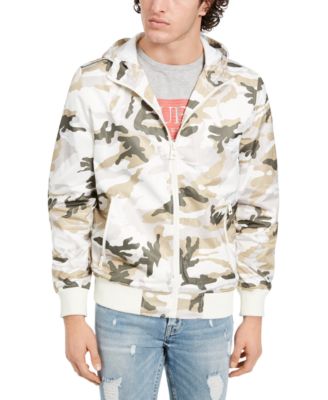 guess men's hooded bomber jacket