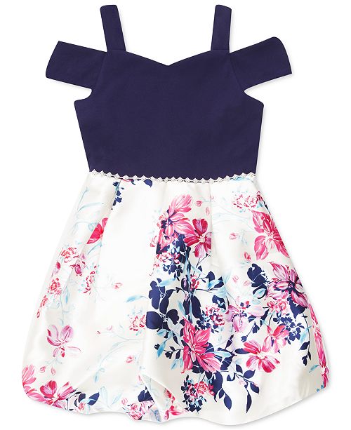 Speechless Little Girls Floral Bubble Dress Created For Macy S