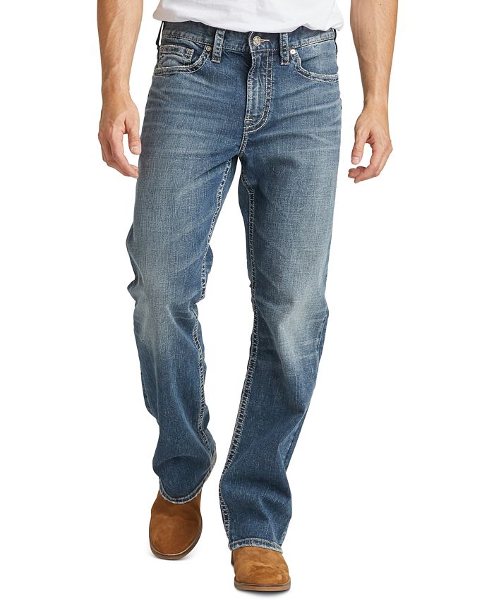Silver Jeans Co. Men's Craig Easy-Fit Stretch Bootcut Jeans - Macy's