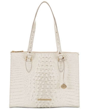 BRAHMIN ANYWHERE TOTE MELBOURNE EMBOSSED LEATHER TOTE