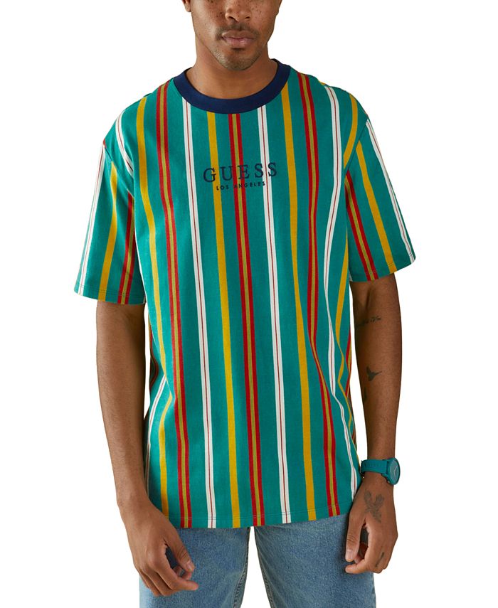 GUESS Men's Party Striped T-Shirt & Reviews - T-Shirts - Men - Macy's