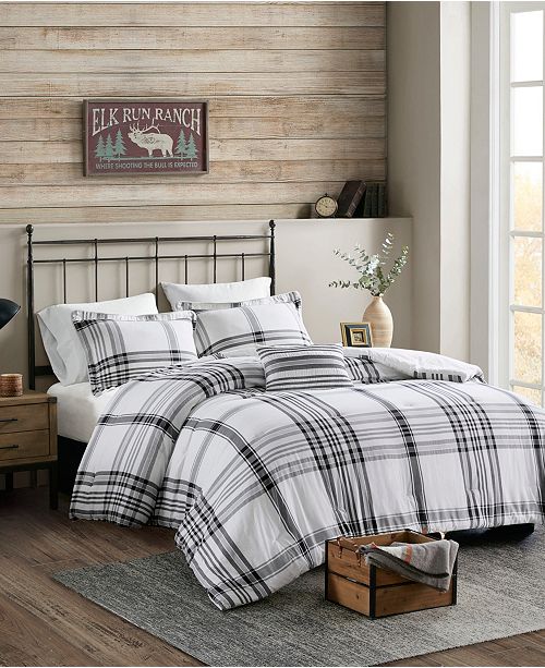 Woolrich Hawkeye Plaid 4 Piece King Cal King Comforter Set