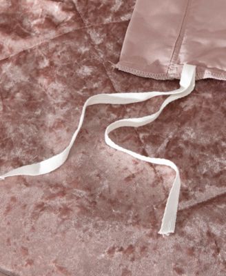 Felicia Velvet 4-Piece Duvet Cover Set, Full/Queen