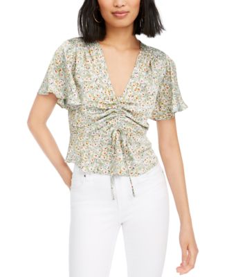 Lucy Paris - Printed Drawstring Top