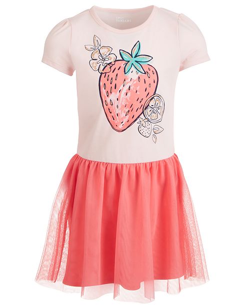 Toddler Girls Strawberry Tutu Dress Created For Macy S