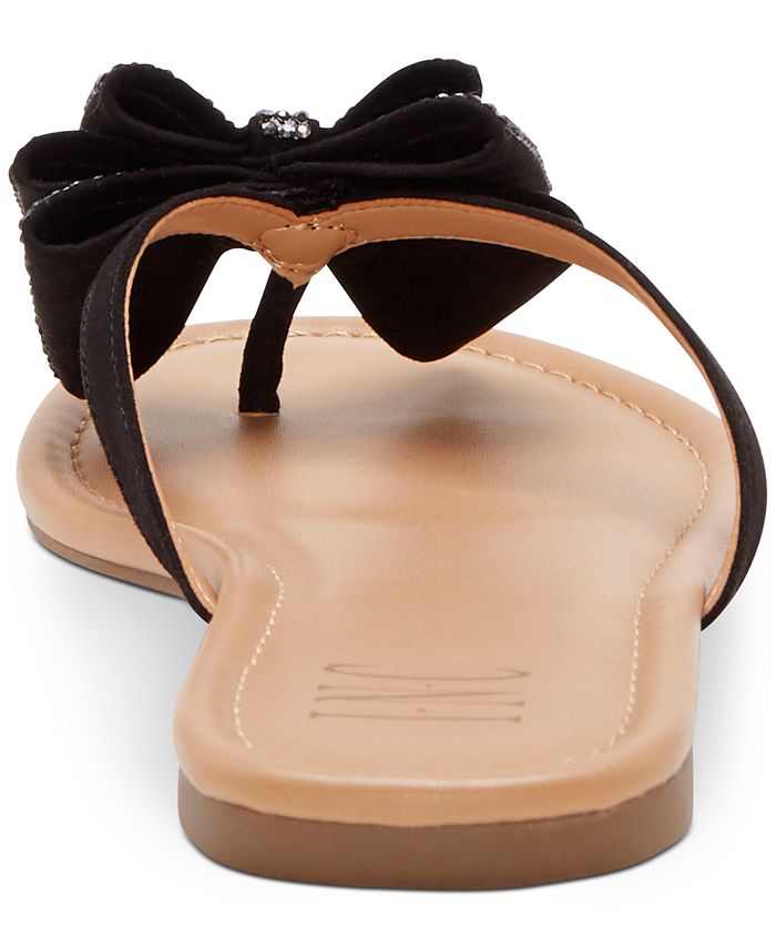 inc international concepts women's mabae bow flat sandals
