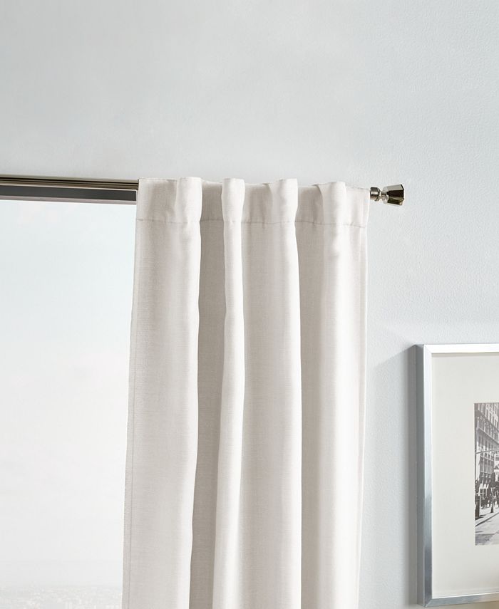 Martha Stewart Collection Park Avenue Backtab Lined Metallic Curtain Panel Set, 37" x 84