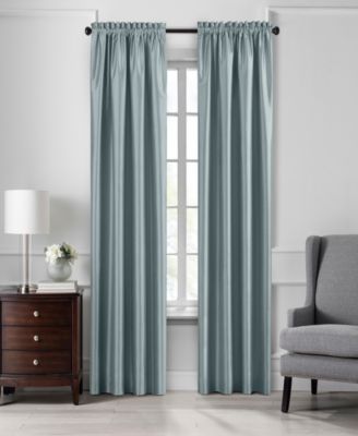 Elrene Home Fashions - Colette 52" x 95" Faux Silk Blackout Curtain Panel