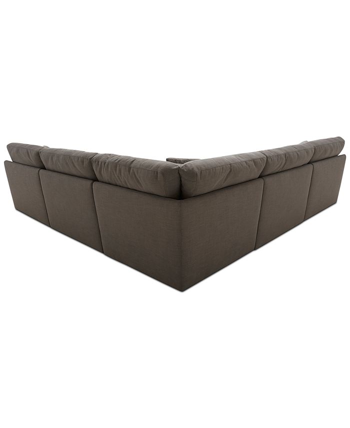 Furniture CLOSEOUT! Joud 5Pc. Fabric "L" Shaped Modular Sofa, Created for Macy's & Reviews