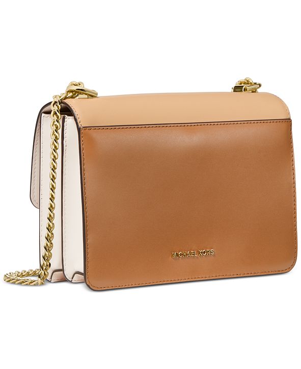 Michael Kors Jade Large Gusset Leather Shoulder Bag & Reviews