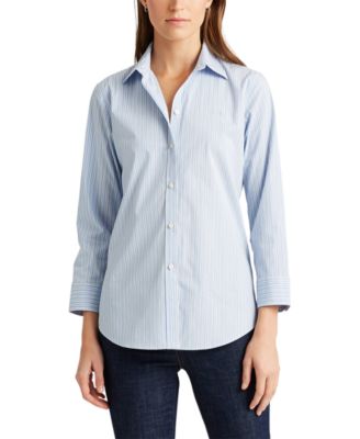 ralph lauren womens pinstripe shirt