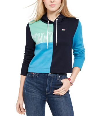 tommy hilfiger turquoise hoodie