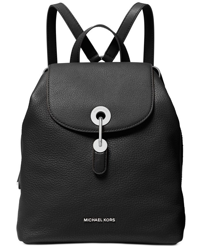 Michael Kors Raven Leather Backpack & Reviews - Handbags & Accessories -  Macy's
