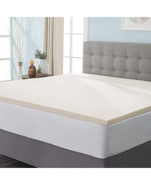 eLuxury Copper Infused Memory Foam Mattress Topper, Full ...