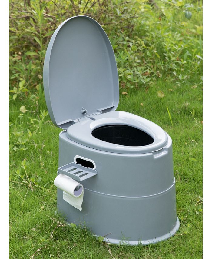 playberg folding portable toilet seat for camping and hiking qi003348