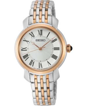 image of Seiko Women-s Essentials Two-Tone Stainless Steel Bracelet Watch 29.2mm