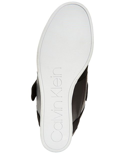 calvin klein women's frances wedge sneakers
