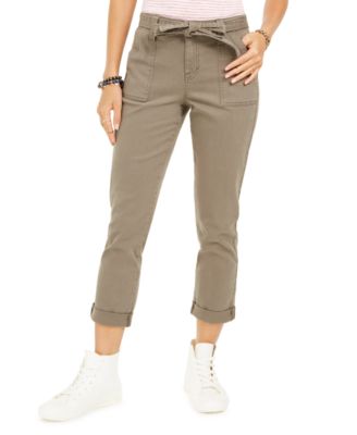 Style & Co - Belted Cuffed Jeans